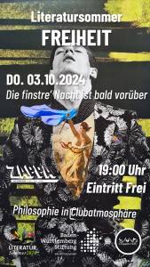 Literatursommer 2024
Freiheit
ZAPPA 19 Uhr - Eintritt frei
